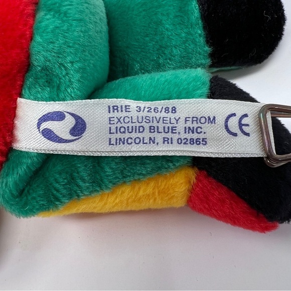 NWOT IRIE Grateful Dead Liquid Blue Beanie Bear - Picture 2 of 4